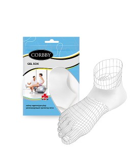Żelowe osłony na pięty Corbby Gel Sox 1458 C