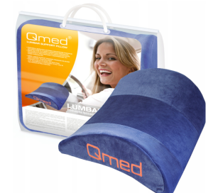 Poduszka ortopedyczna lędźwiowa Qmed Lumbar Pillow twarda 40cm x 33cm 12cm