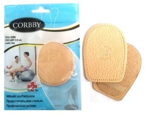 Podpiętki korkowe Corbby Heel Cork For Lady  1409 C 1493 C 