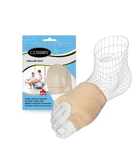 Opaska z żelowymi osłonkami na małego i dużego palca Corbby Hallux Sliv 1749 C